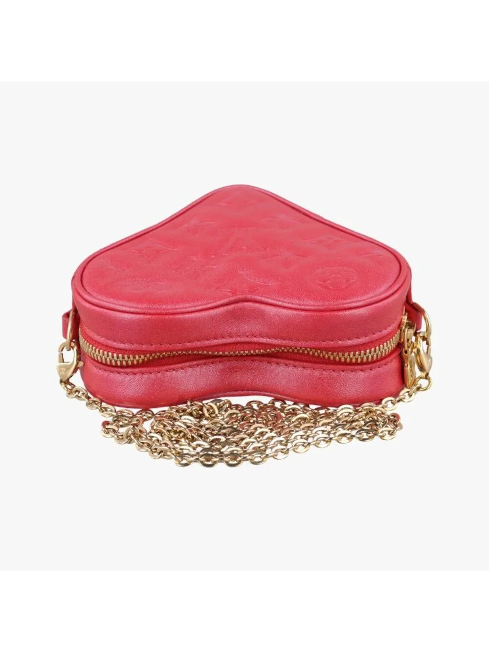 Louis Vuitton Heart on Chain Red Lambskin Shoulder